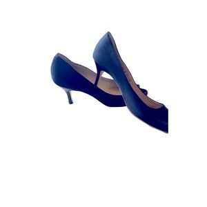 Brunomagali 2 inch heel navy high heel opened toe
